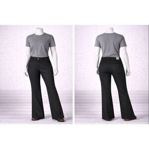 Levi’s Women’s Black Bootcut Dress Pants Size L2 Mid Rise Office flare y2k